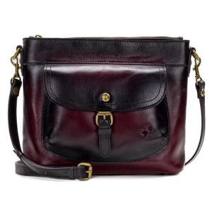 Patricia Nash Tuscania Merlot Ombre Leather Crossbody Bag